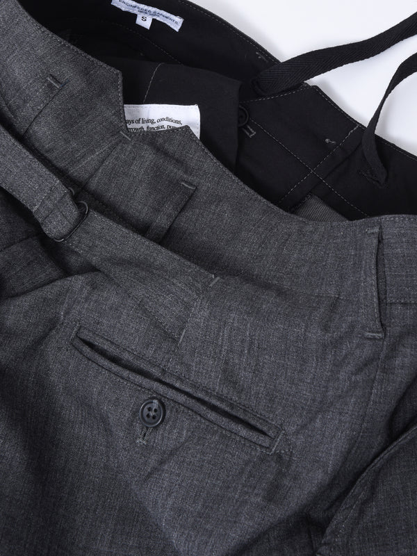 WP Pant_B - Charcoal Tropical WoolLC001